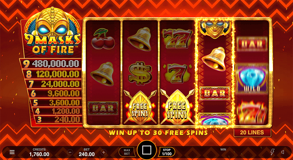 9 Masks of Fire Bonuses 9 Masks of Fire Bonuses